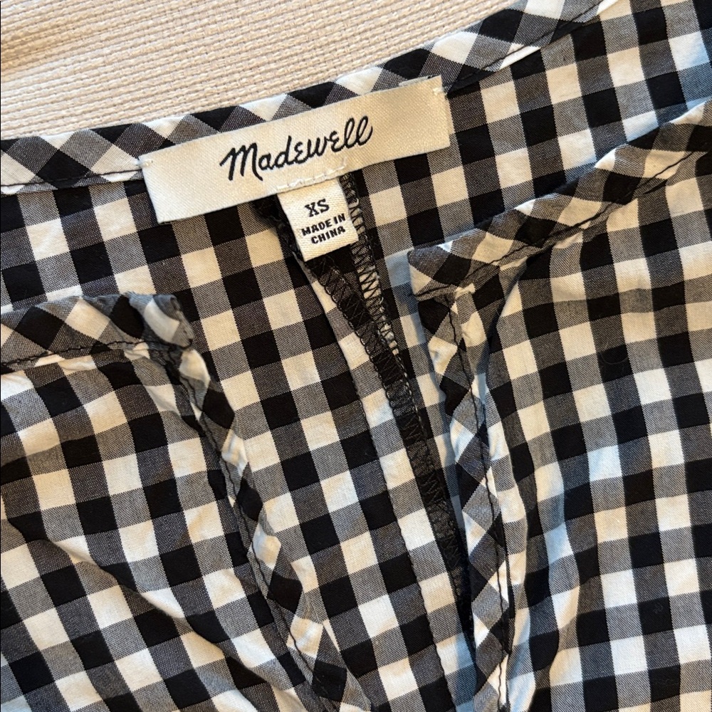 MADEWELL gingham top NWOT - Picture 5 of 10